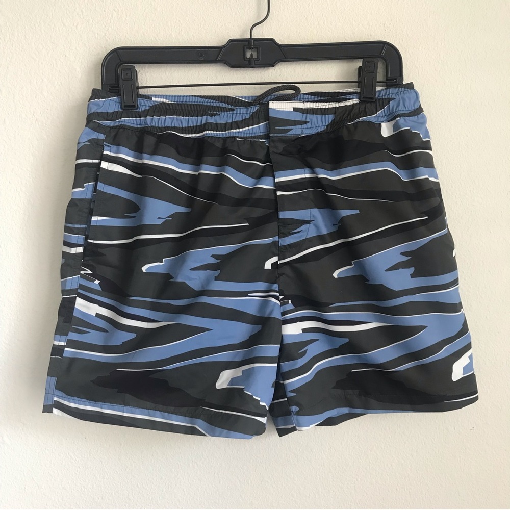 MISSONI Green Camo Print Swim Suit Trunks